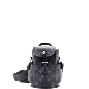 Louis Vuitton Christopher Backpack Monogram Eclipse Canvas Nano Black